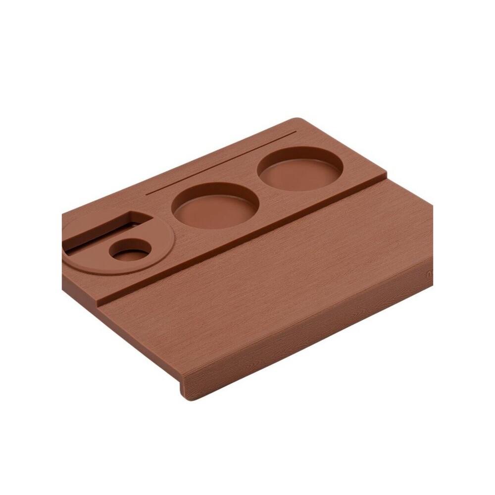 Normcore Espresso Tamping Station V3, Corner Tamping Mat  Mocha Mousse